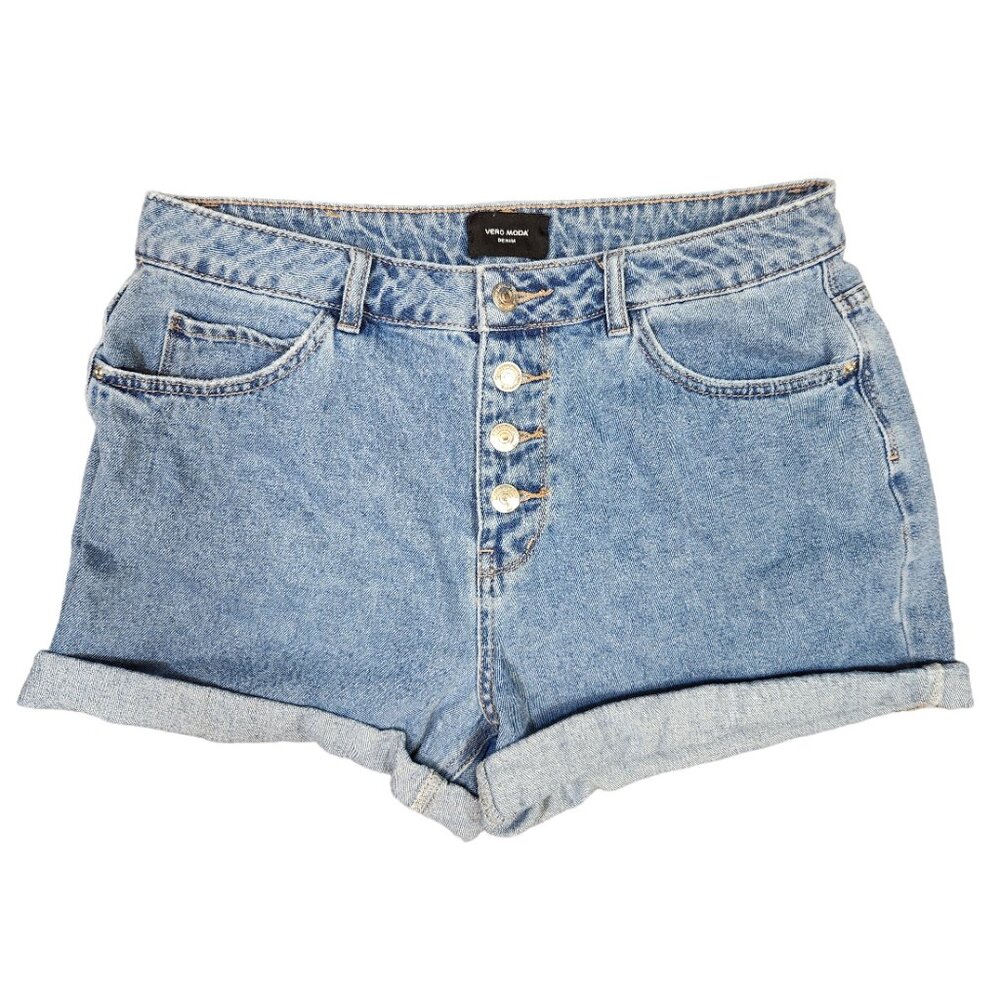 Vero Moda Denim Boyfriend Shorts L